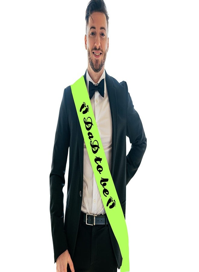 Hubops مجموعة أوشحة Hubops باللون الأخضر النيون للأم الحامل والأب لي (بريق الأميرات) - Image 3